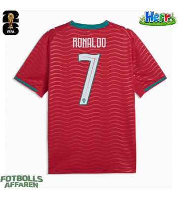 Portugal Cristiano Ronaldo #7 Hemmatröja VM 2026 Kortärmad